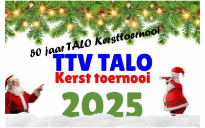 TALO Kersttoernooi 2025, opgeven kan nog steeds !!